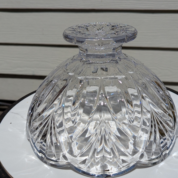 Waterford Signed Marquis Canterbury 10" Footed Crystal Bowl, Flower Blossom - Picture 3 of 6